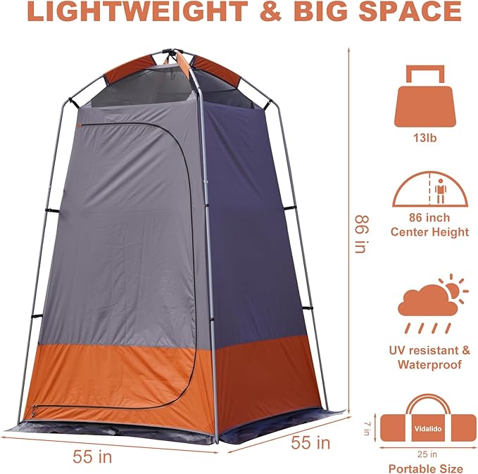 Outdoor Shower Tent Changing Room Privacy Portable Camping Shelters