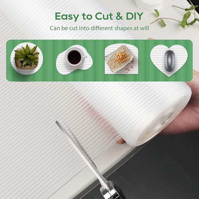 Anoak Shelf Liner - Non-Slip Cabinet Liner, 22 Inch x 10 FT(120 Inch) Durable Waterproof Washable Oil-Proof for Kitchen Cabinet, Shelves, Refrigerator, Storage, Desks, Non Adhesive