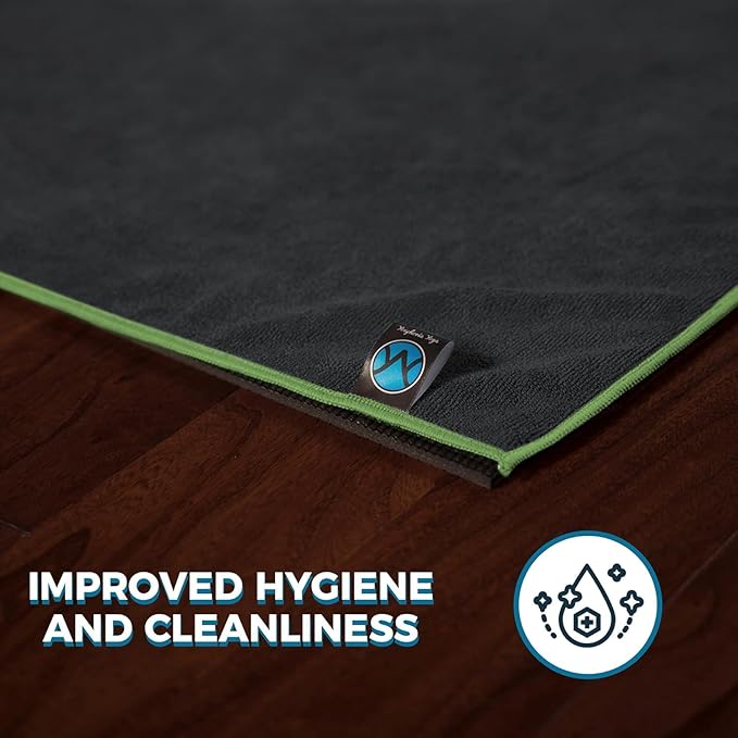 Youphoria Yoga Microfiber Non-Slip Towel - Hot Yoga Mat Towel for Enhanced Grip and Sweat Absorption
