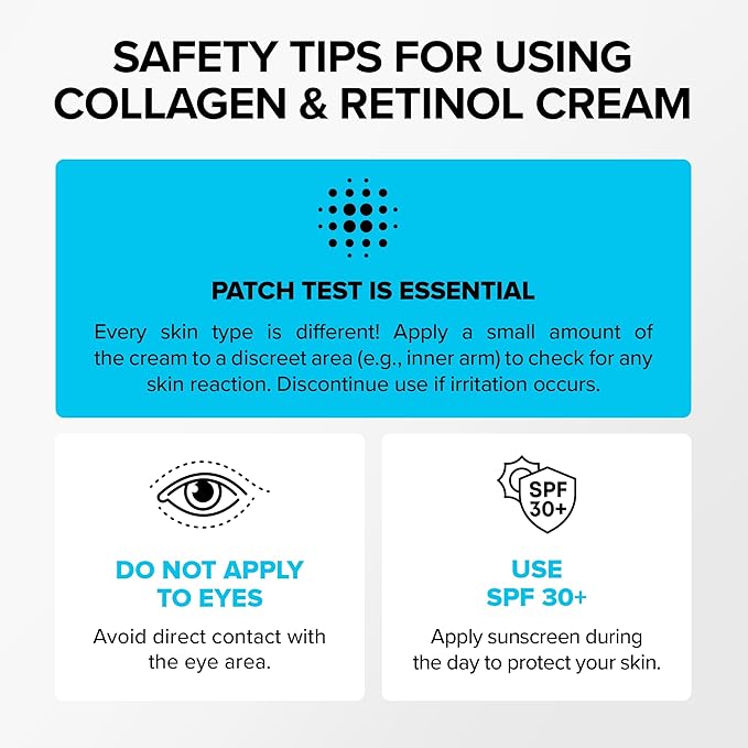 SimplyVital Collagen, Retinol & Hyaluronic Acid Cream - Anti-Aging Retinol Cream for Face, Neck & Décolleté - Made in USA - Daily Moisturizer Face Cream - 3.38 fl oz