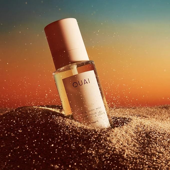 OUAI St. Barts Hair and Body Mist - Tropical-Scented Hair Perfume and Body Spray - Notes of Dragonfruit, Orange Blossom, Tuberose & Musk (3.3 Fl Oz)