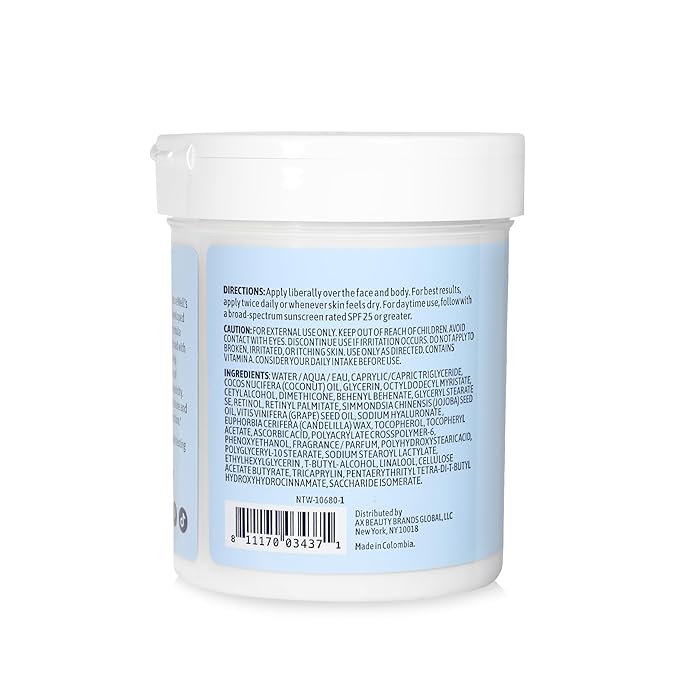 NATURE WELL Clinical Rejuvenate & Tone Retinol Intense Moisture Cream 2.0 for Face, Body, & Hands, Anti-Aging, Targets Discoloration, Wrinkles, Sun Damage, Crepey, & Sagging Skin, 16 Oz