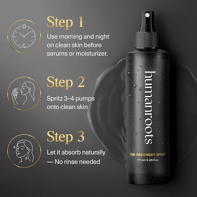 Hypochlorous Acid Spray for Face – Face Mist Toner with Electrolyzed Water (6oz), Lightweight Hydrating Recovery Spray for All Skin Types – Non-Comedogenic Formula, No Added Fragrances