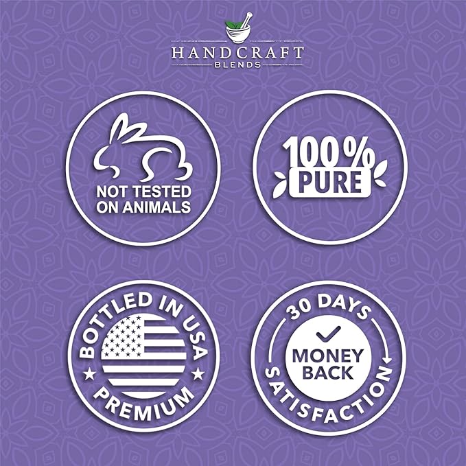 Handcraft Blends Lavender Essential Oil – 0.33 Fl Oz – 100% Pure and Natural – Premium Grade Essential Oil for Diffuser and Aromatherapy, Skin, Massage, Candle and Soap Making Fragrance
