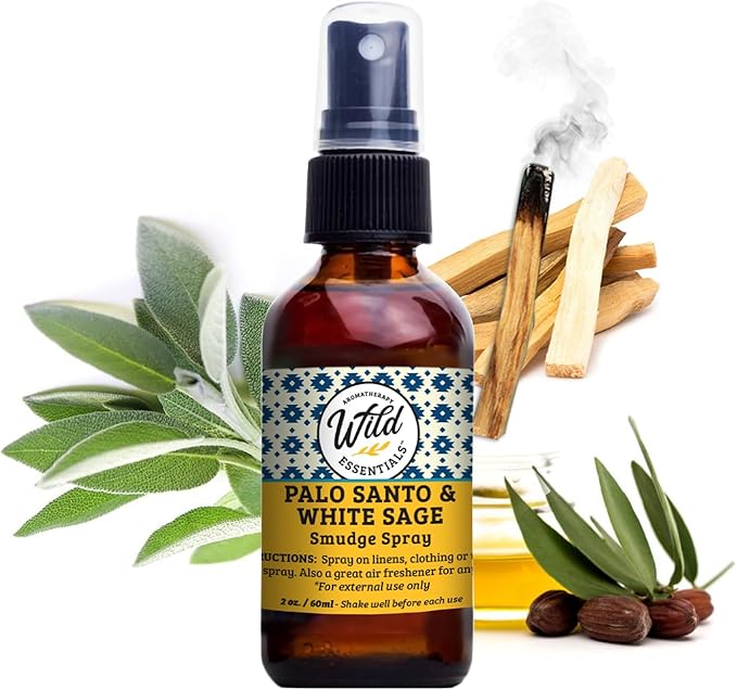 Wild Essentials All Natural Essential Oil Sprays, 2 Ounce, 60ml, Organic Witch Hazel, Aromatherapy, Made in USA