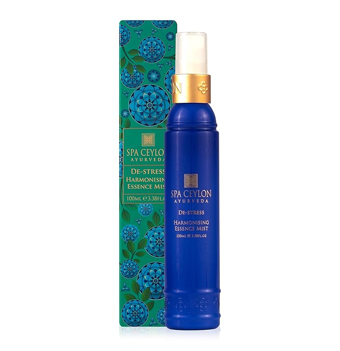 SPA CEYLON De-Stress - Harmonising Essence Mist | Non-Oily Natural Mist | Reduces Stress | Luxuriously Fragrant | Suitable for all skin types (100 ml, Frankincense)
