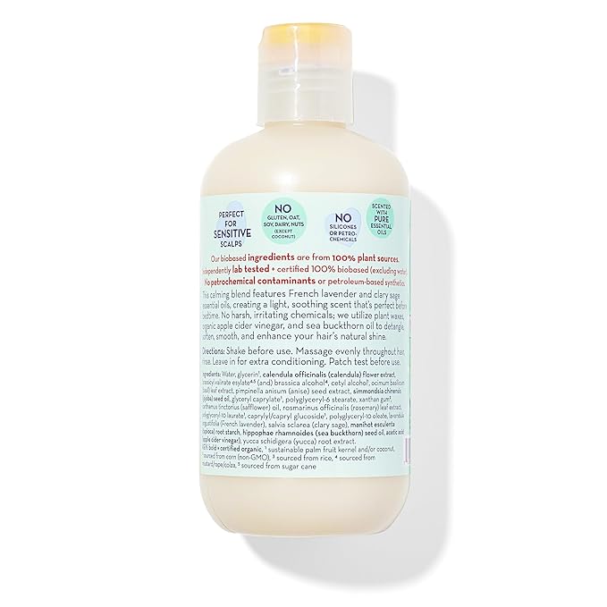California Baby Calming Hair Conditioner | 100% Plant-Based Kids Conditioner | Rinse-out or Leave in Conditioner | Lavender Scent | 251 mL / 8.5 oz