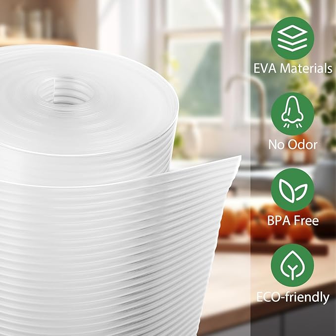 Anoak Shelf Liner Cabinet Liner, Non Adhesive Washable 17.5 Inch x 20 FT(240 Inch) Waterproof Durable Non-Slip Shelf Liner for Kitchen, Drawer, Refrigerator