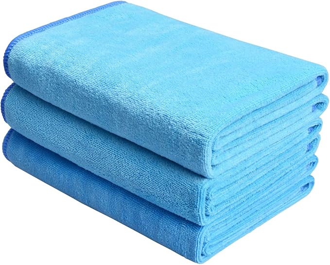 HOPESHINE Gyms Towels for Men & Women Microfiber Exercise Fitness Home Absorbent Sweat Yoga Towels Sports Towels Soft Fast Drying 16inch x32inch 3-Pack