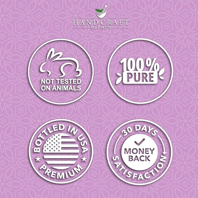 Handcraft Blends Lavender Essential Oil – Huge 4 Fl Oz – 100% Pure and Natural – Premium Grade Essential Oil for Diffuser and Aromatherapy, Skin, Massage, Candle and Soap Making Fragrance