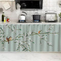 SK Studio Short Curtains for Kitchen, Cabinet Shelf Dust-Proof Blackout Tier Cafe Curtain Under Sink Skirt for Bathroom Laundry Room Style 11, 27.6" W x 27.6" H