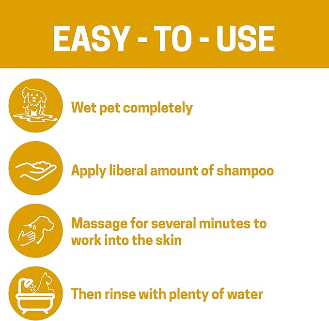 All-Natural Dog Shampoo for Sensitive Skin | Natural and Organic Ingredients | Skin Cleansing Properties, Relieves Dry Itchy Skin | 16fl oz 473 ml.