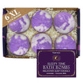Purple Canyon Bath to Bed Natural Bath Bombs | Calming and Relaxing Sleep Support with Melatonin | Lavender and Coconut Milk Scented Handmade Bath Bombs Set