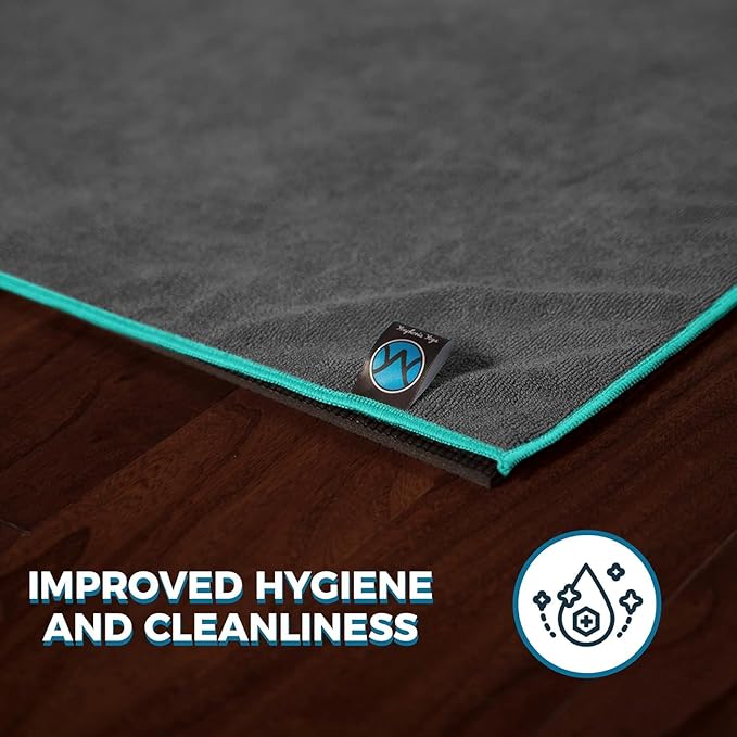 Youphoria Yoga Microfiber Non-Slip Towel - Hot Yoga Mat Towel for Enhanced Grip and Sweat Absorption