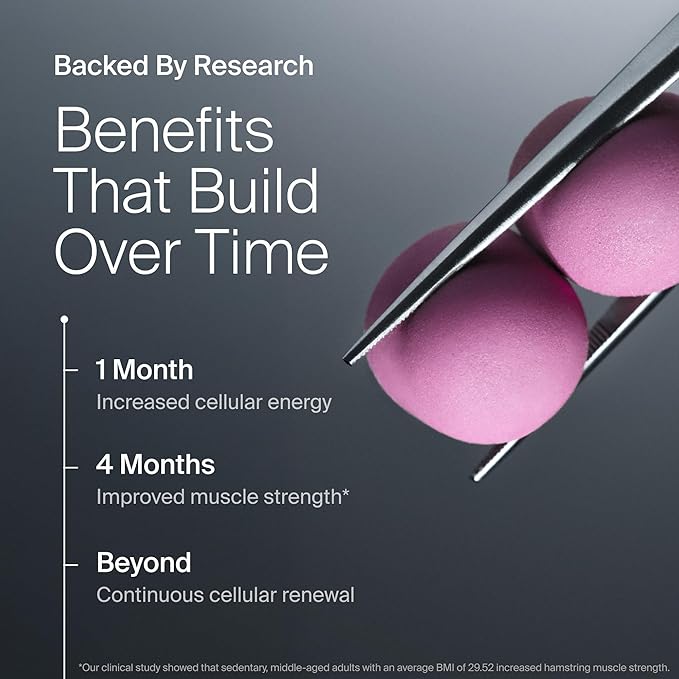Timeline Mitopure Urolithin A Supplement Gummies - Clinically Proven Support for Healthy Aging and Cellular Renewal - Mitoceutical for Muscle Strength and Longevity
