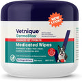 Vetnique Dermabliss Advanced Strength Medicated Antibacterial Wipes for Dogs with Chlorhexidine for Infections, Irritation & Redness Relief