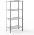 18" Deep x 30" Wide x 64" Height Wire Shelving Kit | 4-Tier | NSF Commercial Storage Rack Unit