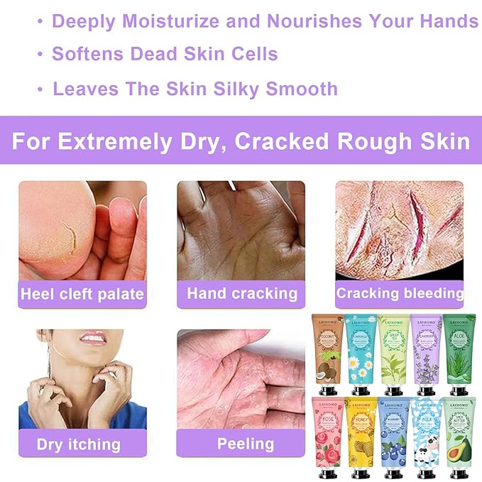20 Pack Mini Body Lotion Gift Bulk for Dry Skin,Travel Size Small Body Cream With Shea Butter Natural Fragrance Moisturizing Body Lotion for Women Men,Stocking Stuffers Christmas Thank You Gift