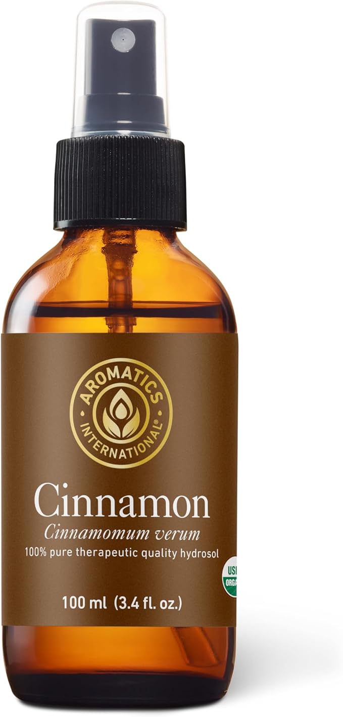 Aromatics International Cinnamon Hydrosol 100ml | Warm Aromatic Mist for Spaces & DIY Blends
