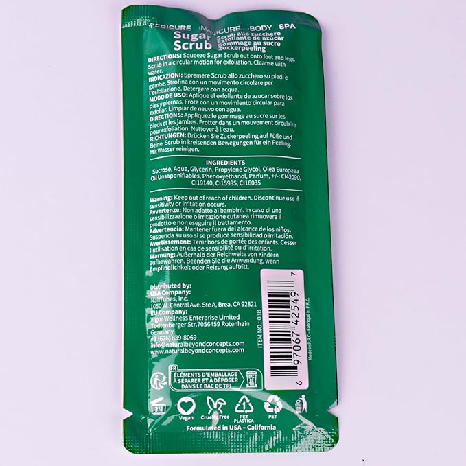 Pedicure Kit Foot Soak Set: Bubble Salt, Sugar Scrub, Massage Mask, Massage Lotion in a Box, 4 Step Foot Spa Kit for Dry Feet,Tired Feet（3 Set Green tea)