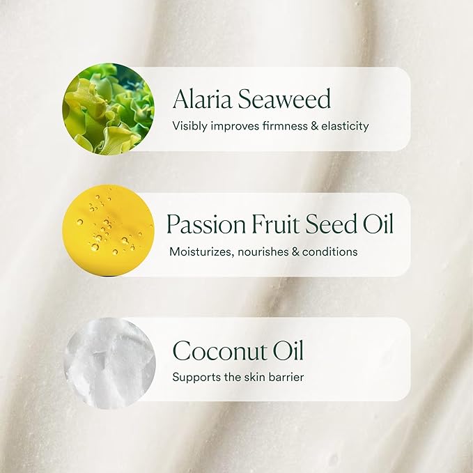 OSEA Anti-Aging Body Balm 5 oz - Firming & Tightening Body Lotion for Hydration - For Silky Glowing Skin - Nutrient-Rich Seaweed Body Lotion - Clean & Vegan Body Care Anti-Aging Body Moisturizer