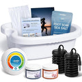 Ionic Foot Bath Detox Machine, Premium Ion Foot Spa for Home Use, Includes 3 Sea Salts (Original/Rose/Lavender), Basin, 2 Ion Arrays & Accessories, Perfect for Parents/Seniors/Partner/Self