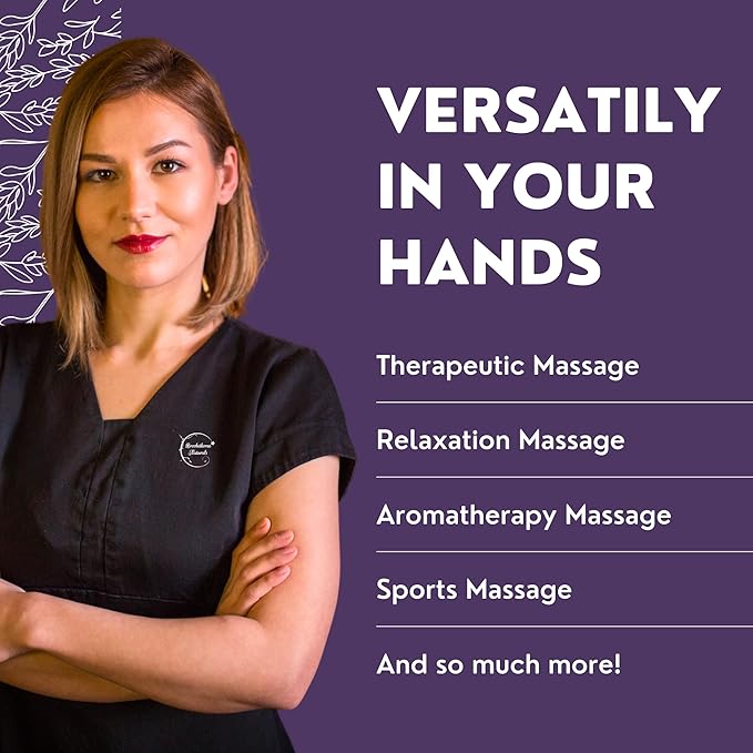 Relax Massage Oil for Massage Therapy | Professional Quality Oil with Lavender, Peppermint & Marjoram | All Natural, Non-Greasy, Smooth Glide | Large 1 Gallon Size with Pump by Brookethorne Naturals