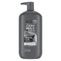 DOVE MEN + CARE Body and Face Scrub Charcoal + Clay Body Wash for Men with 24-Hour Nourishing Micromoisture Technology 30 oz