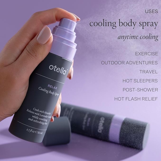 Cooling Body Spray with Menthol and Aromatherapy Lavender Vanilla Scent to help you Relax, 2.7 oz. | Anytime Immediate Heat Relief | TSA Approved | Gluten Free | Vegan | Paraben Free