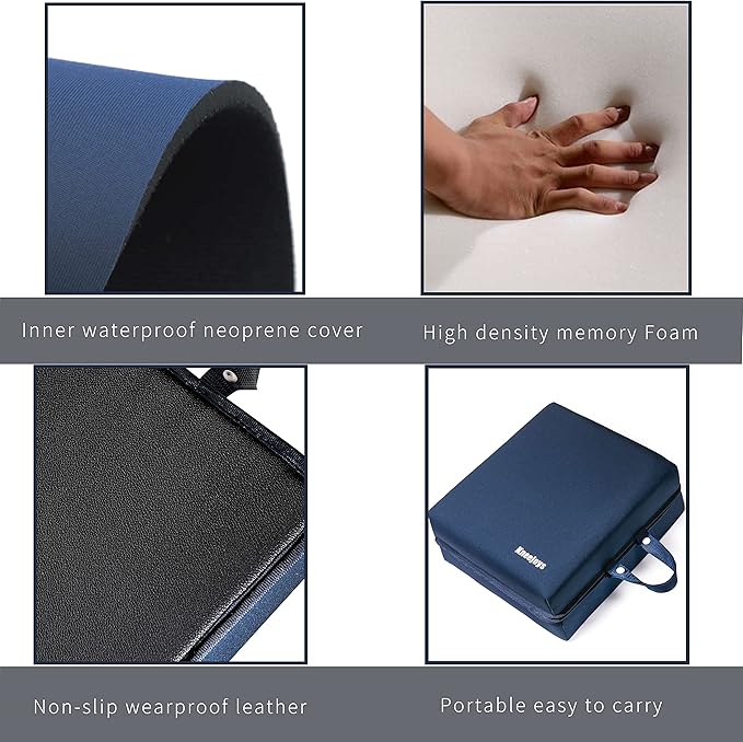 Knee Pads for Men Women Garden Kneeling Pads Extra Thick Knee Pads Memory Foam Kneeling Pad for Bathing Yoga Knee Cushion Foam Kneeling Pad Garden Pads for Kneeling Knee Cushions for Kneeling