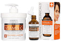 Advanced Clinicals Vitamin C Cream + Vitamin C Serum 2PC Skincare Set | Brightening Body Lotion & Facial Serum For Women & Men Helps Diminish Appearance Of Dark Spots, Wrinkles, & Uneven Skin Tone