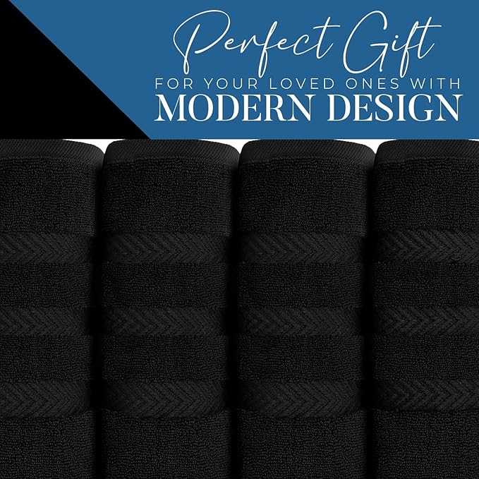 DAN RIVER 2 Pack Luxury Bath Sheets 35x70, 600 GSM, Soft & Quick Dry 100% Ring Spun Cotton Towels Ideal for Hotels, Spas, Gyms & Salons Extra Large, Black