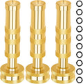 AUTOMAN Brass Hose Nozzle – High Pressure Jet Nozzles 3 Pack, Heavy Duty Sprayer for Garden Hoses, Adjustable Spray Gun,Solid Twist Water Hose Nozzle for Patio, Lawn, Car Wash, Extra 10 Rubber Washers
