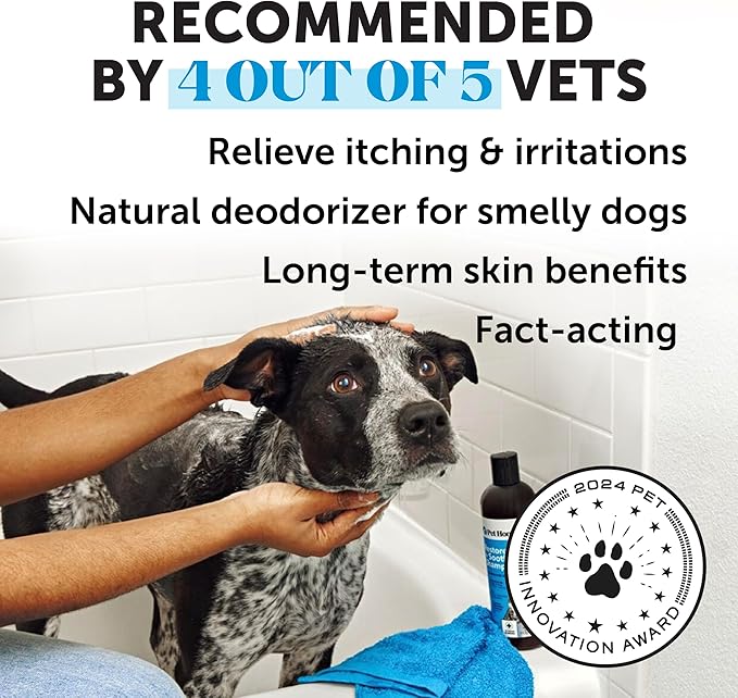 Pet Honesty Restore + Soothe Shampoo for Sensitive Skin for Dogs & Cats - Dog Skin and Coat Supplement - Soothes Itching, Irritation and Hot Spots (Lavender) - 12oz