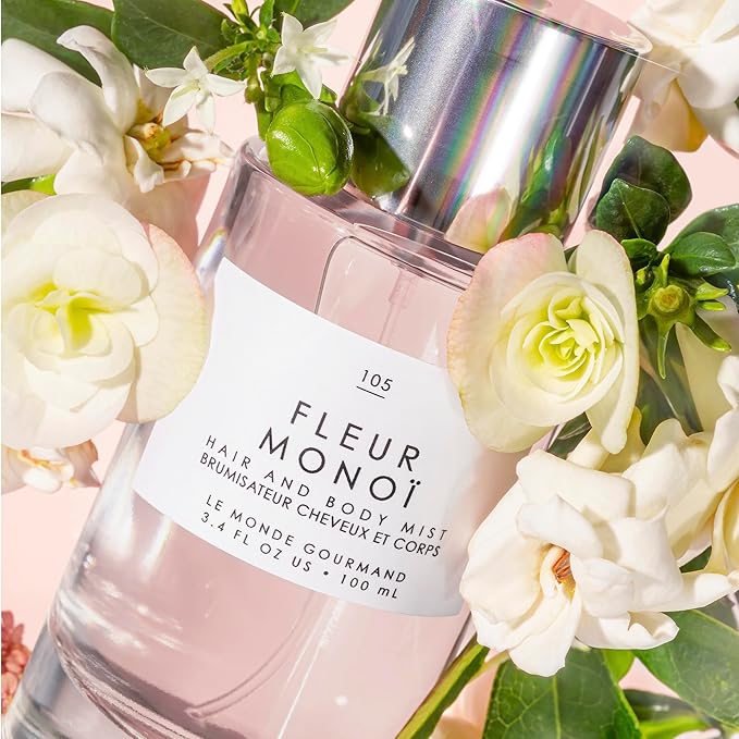 Le Monde Gourmand Fleur Monoi Hair & Body Mist - 3.4oz (100ml) - Floral, Coconut Fragrance Notes