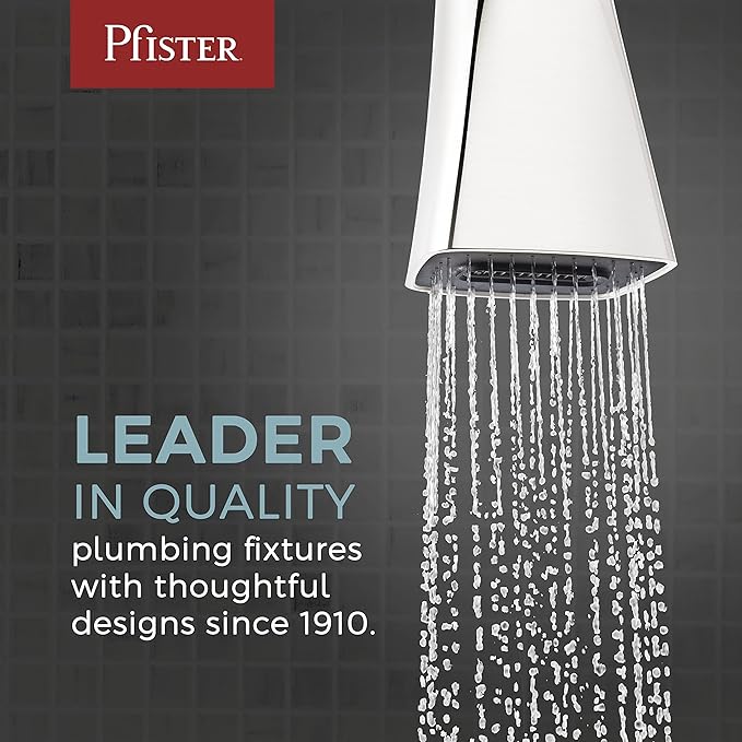 Pfister Weller Roman Tub Trim, Valve Not Included, 2-Handle, 3-Hole Install, Polished Chrome Finish, RT65WRC