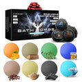 Bath Bombs for Men - Gift Set of 8 Scented Organic Handmade Bath Bombs of 2.5 oz with Natural Essential Oils, Unique Strong Manly Scents, for Boyfriend, Husband, Father or Friend, by ZenseMe