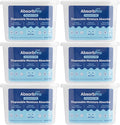 Moisture Absorber Tub Fragrance Free - 6-Pack - 10.5 oz Unscented Disposable Odor Eliminator Box & Dehumidifier for Garage, Home, Kitchen, Bedroom, Bathroom, Closet, Cars, and Boats