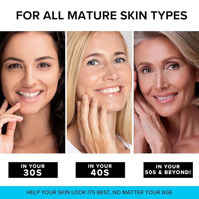 SimplyVital Collagen, Retinol & Hyaluronic Acid Cream - Anti-Aging Retinol Cream for Face, Neck & Décolleté - Made in USA - Daily Moisturizer Face Cream - 3.38 fl oz