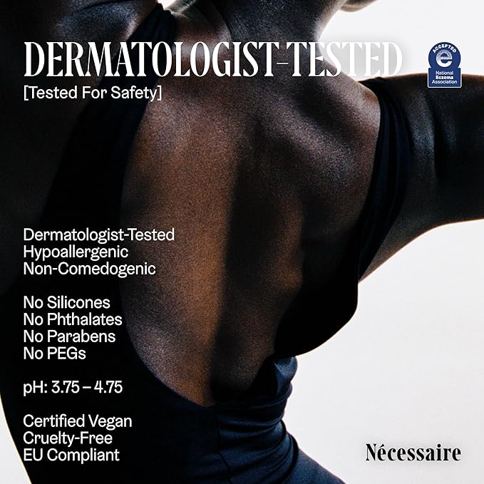 Nécessaire The Body Serum - Hydrating Serum With Hyaluronic Acid, Niacinamide + Ceramides. Dermatologist-Tested. Hypoallergenic. Approved By The National Eczema Association. 150 ml / 5.1 fl oz.