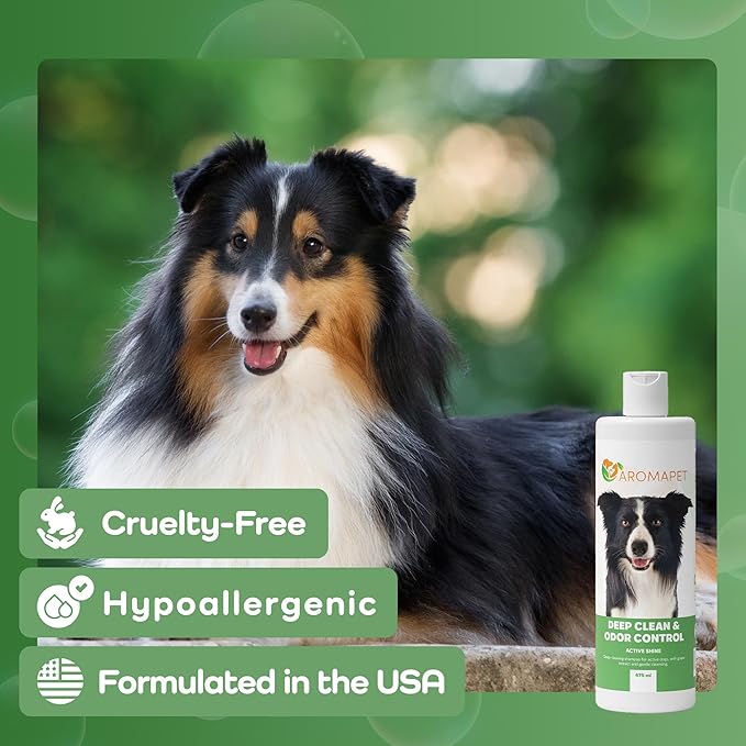 Sensitive Care -Tangle-Free-Silky Shine Softening and detangling Shampoo, Delicate Coat Clean & Odor Control Shampoo – Advanced Shine Formula for Dogs (Border Collie, 16 Fluid Ounces)