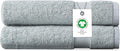 Delara Organic Cotton Luxuriously Plush Hand Towel Pack of 2 | GOTS & OEKO-TEX Certified | Premium Hotel Quality Towels | Feather Touch Technology|650 GSM Long Staple|Soft, Quick Dry & Ultra-Absorbent