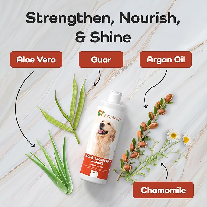 Sensitive Care -Tangle-Free-Silky Shine Softening and detangling Shampoo, Delicate Coat Clean & Odor Control Shampoo – Advanced Shine Formula for Dogs (Golden Retriever, 16 Fluid Ounces)
