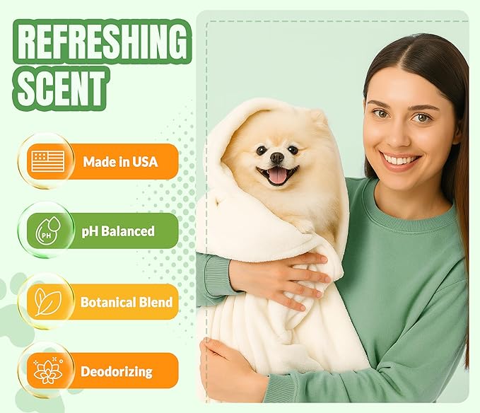 ALFIE'S CHOICE Fresh & Clean Dog Shampoo and Conditioner Set | 16 fl oz Each | Lavender & Rosemary | Deep Cleansing for Smelly Dogs | Deodorizing & Odor Control
