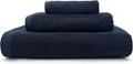 Lincoln & Palm 3 Piece Turkish Towels Set, Thick, Soft, Plush 700 GSM Spa & Hotel Quality, Silver Infused SILVERbac | Bath 58x30, Hand 30x16, Face Wash Cloth 13x13 (Navy, 3 Piece Towel Set)