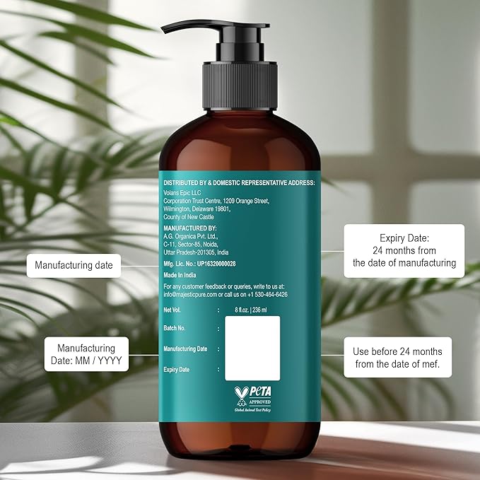 MAJESTIC PURE Vitamin E 70k Blend Massage Oil for Massage Therapy - Refreshing, and Relaxing - Natural Oils with Sweet Almond, Jojoba, Argan & Avocado - for All Skin Types - Men and Women - 8 fl oz