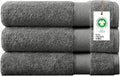 Delara 100% Organic Cotton Towels 650 GSM Plush Feather Touch Quick Dry Bath Sheet, Pack of 3 GOTS Certified, Oeko-Tex Green Certified, Organic Cotton Bath Sheet, 36"X70"