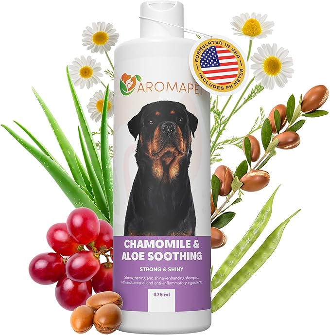 Sensitive Care -Tangle-Free-Silky Shine Softening and detangling Shampoo, Delicate Coat Clean & Odor Control Shampoo – Advanced Shine Formula for Dogs (Rottweilers, 16 Fluid Ounces)