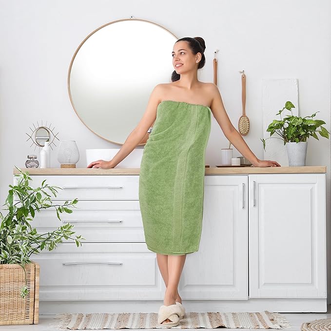 Utopia Towels Luxurious Jumbo Bath Sheet 2 Piece, 600 GSM, 35 by 70 Inches, 100% Ring Spun Cotton, Highly Absorbent and Quick Dry Extra Large Bath Towel, Super Soft Towel, Sage Green