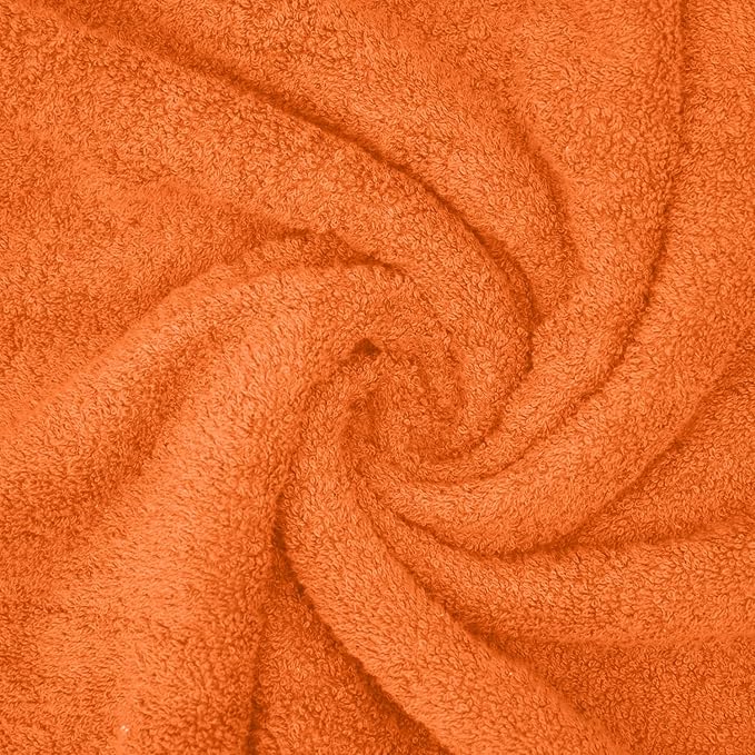 DAN RIVER 2 Pack Luxury Bath Sheets 35x70, 600 GSM, Soft & Quick Dry 100% Ring Spun Cotton Towels Ideal for Hotels, Spas, Gyms & Salons Extra Large, Orange